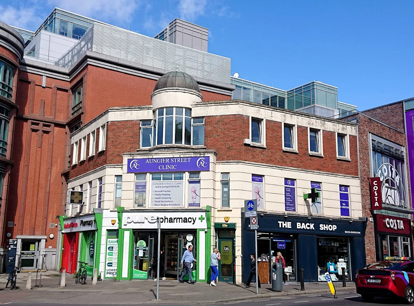 Aungier Street Clinic building at the junction of Aungier Street and Wexford Street, Dublin 2